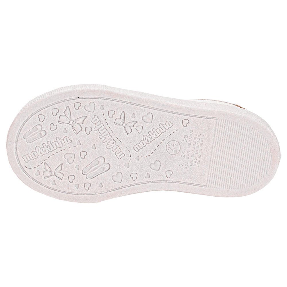 TÊNIS INFANTIL BABY MOLEKINHA 2118585 Branco/Rosa 4