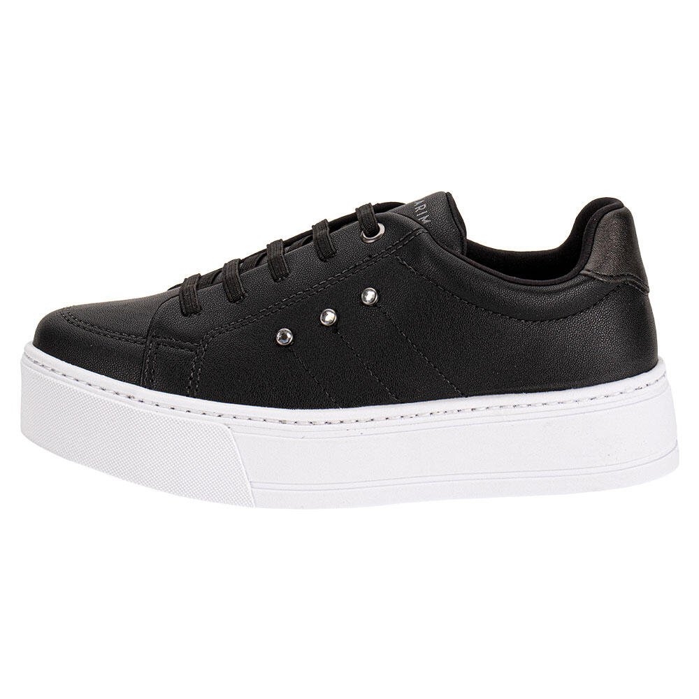 TÊNIS FEMININO CASUAL RAMARIM 2597121 Preto/Branco 2