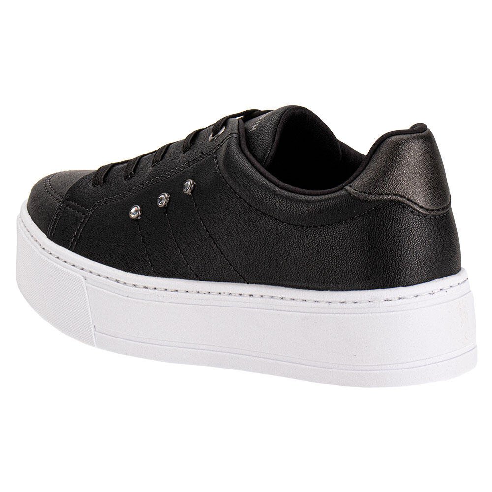 TÊNIS FEMININO CASUAL RAMARIM 2597121 Preto/Branco 3