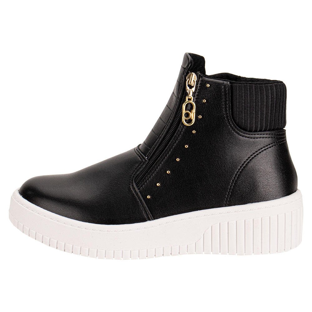 TÊNIS FEMININO CANO ALTO BEIRA RIO 4316109 Preto