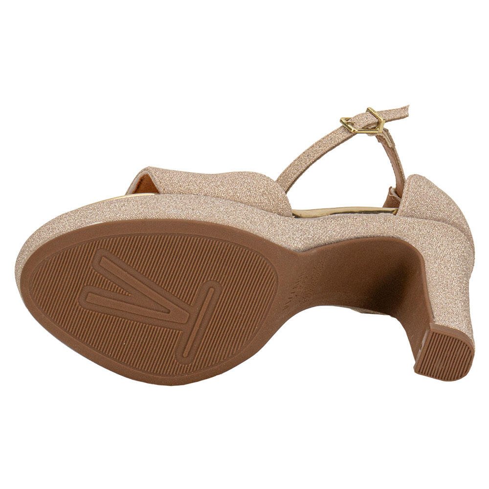 SANDÁLIA FEMININA MEIA PATA VIZZANO 6292217 Ouro 4