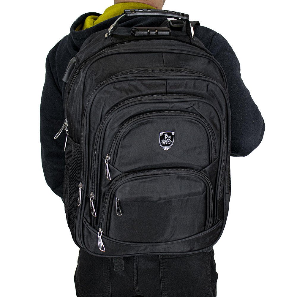 MOCHILA MASCULINA ROYAL STYLE R3528 Vinho 2