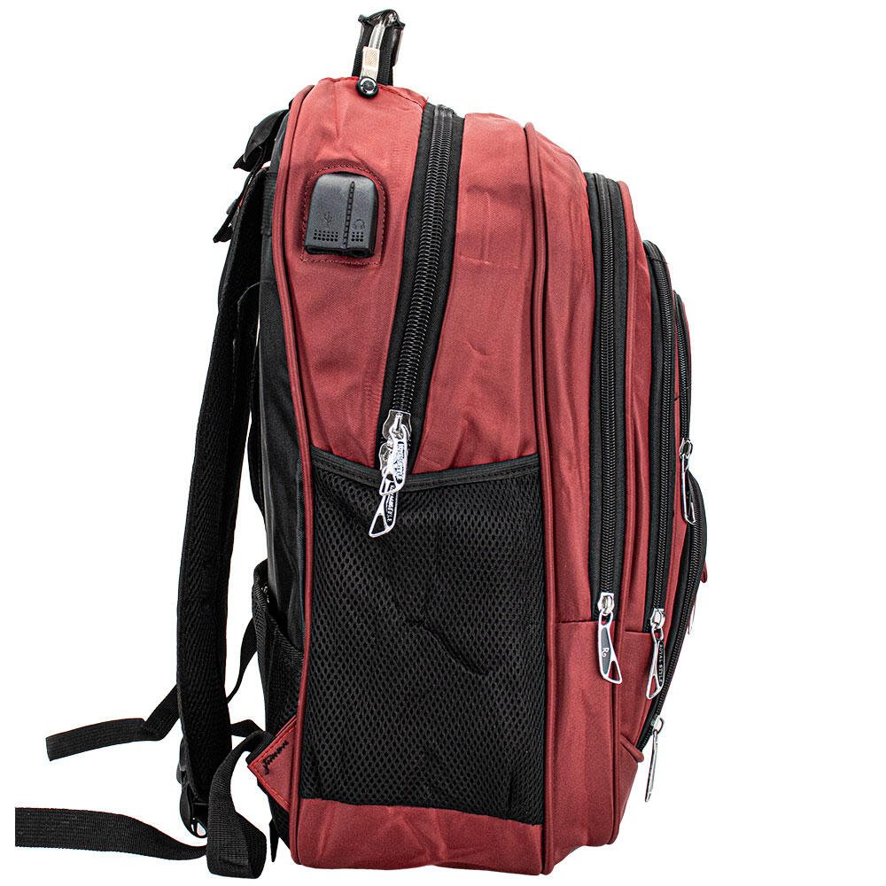 MOCHILA MASCULINA ROYAL STYLE R3528 Vinho 4
