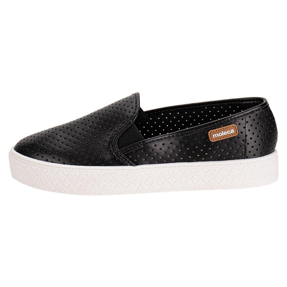 TÊNIS FEMININO CASUAL MOLECA 5712304 Preto 2