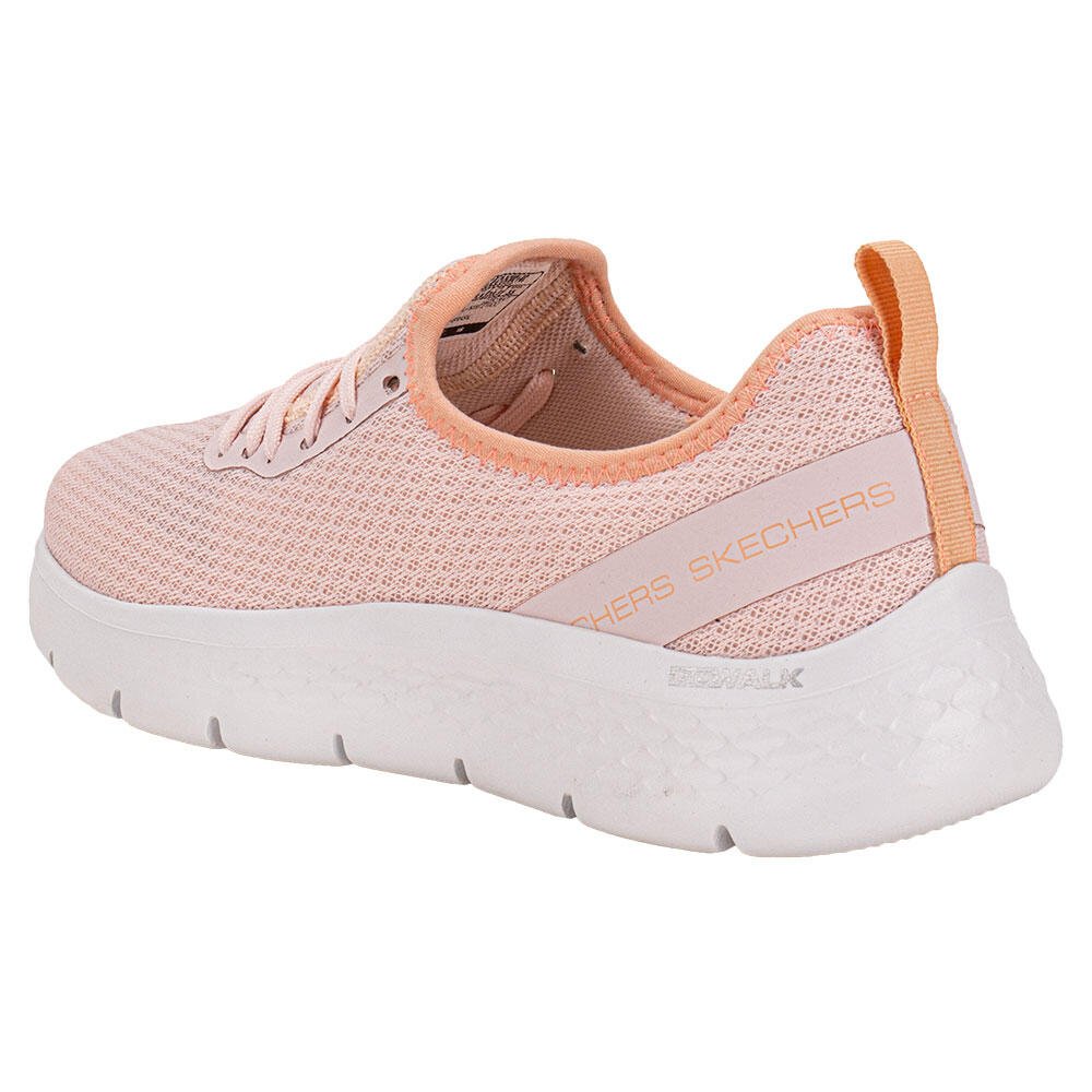 TÊNIS FEMININO GO WALK FLEX SKECHERS 896364 Salmão 3