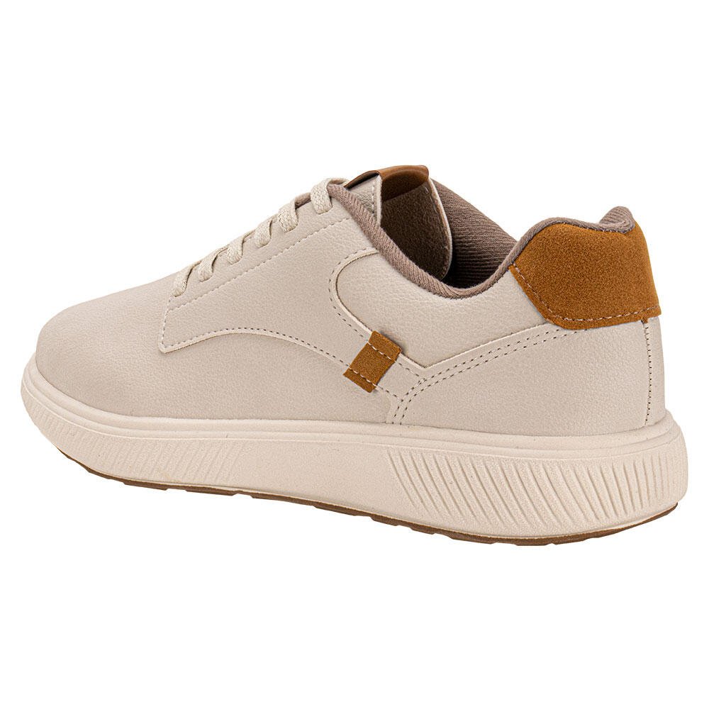 SAPATÊNIS MASCULINO CASUAL BRSPORT 2274112 Marfim 3