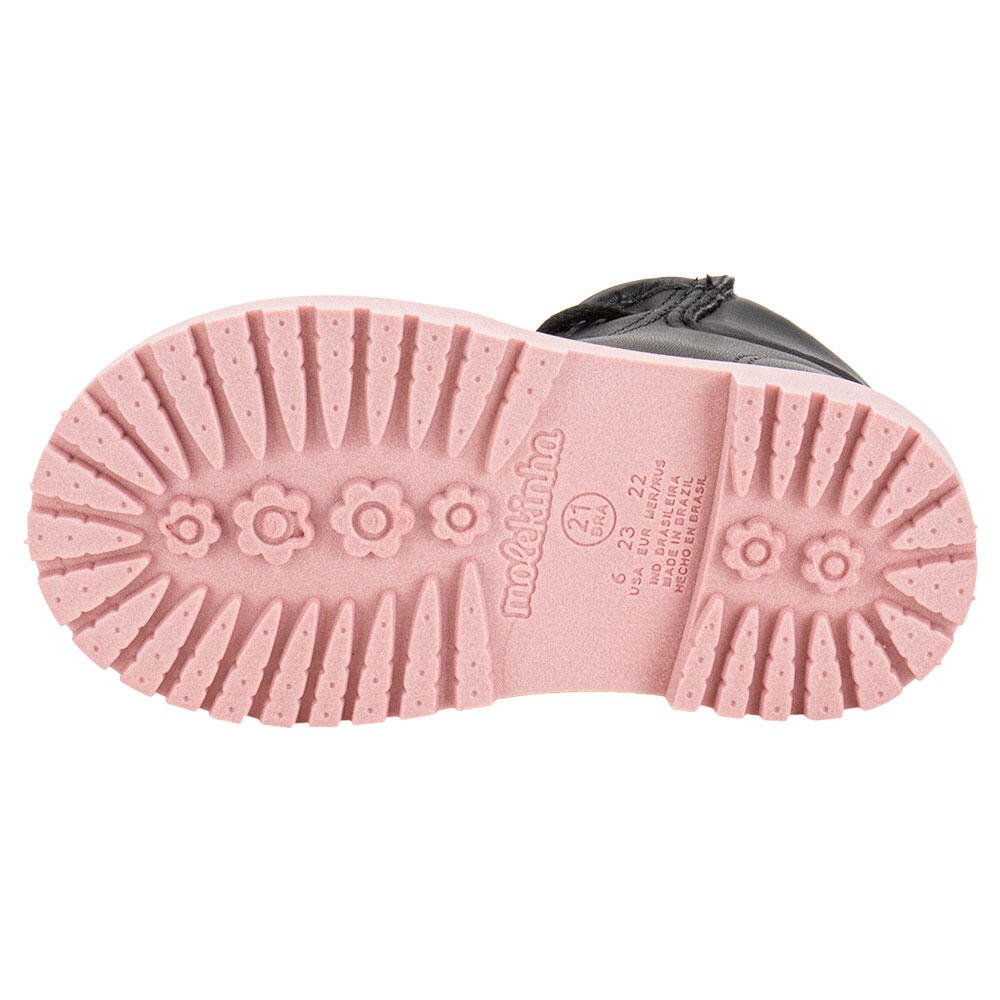 BOTA INFANTIL COTURNO MOLEKINHA 2126528 Preto/Rosa 4
