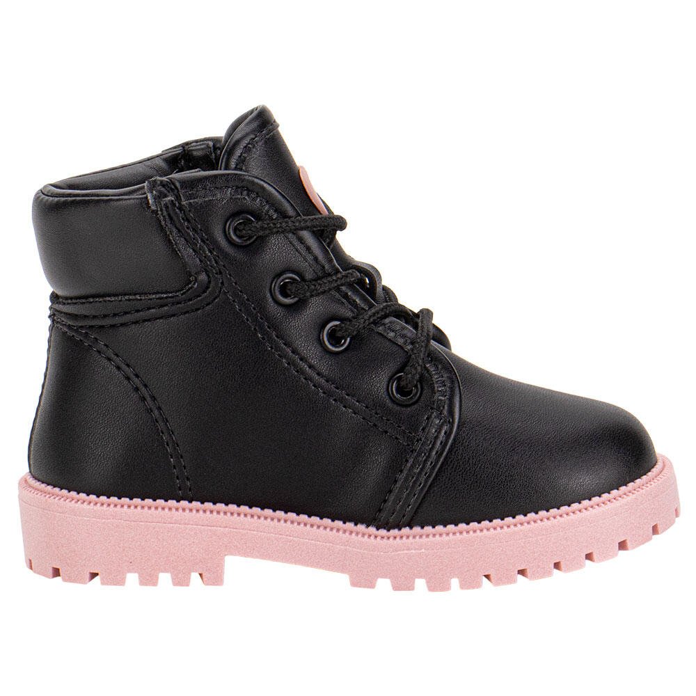 BOTA INFANTIL COTURNO MOLEKINHA 2126528 Preto/Rosa 5
