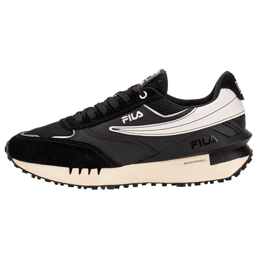 TÊNIS MASCULINO RENNO VINTAGE 2 FILA F01L00261 Preto/Branco 2