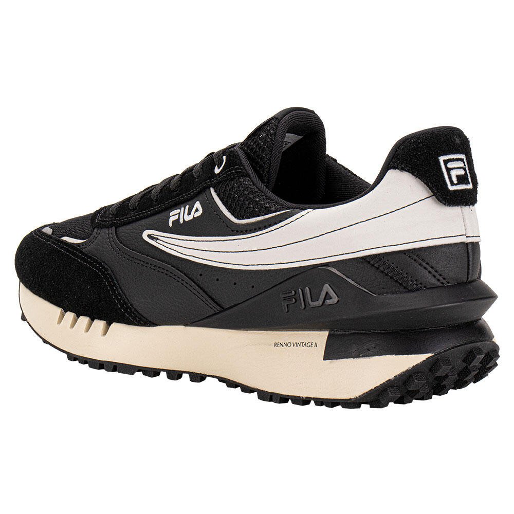 TÊNIS MASCULINO RENNO VINTAGE 2 FILA F01L00261 Preto/Branco 3