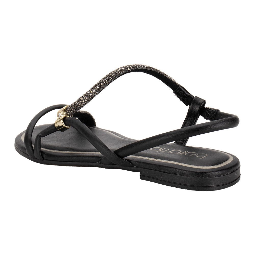SANDÁLIA FEMININA FLAT BEIRA RIO 8552103 Preto 3