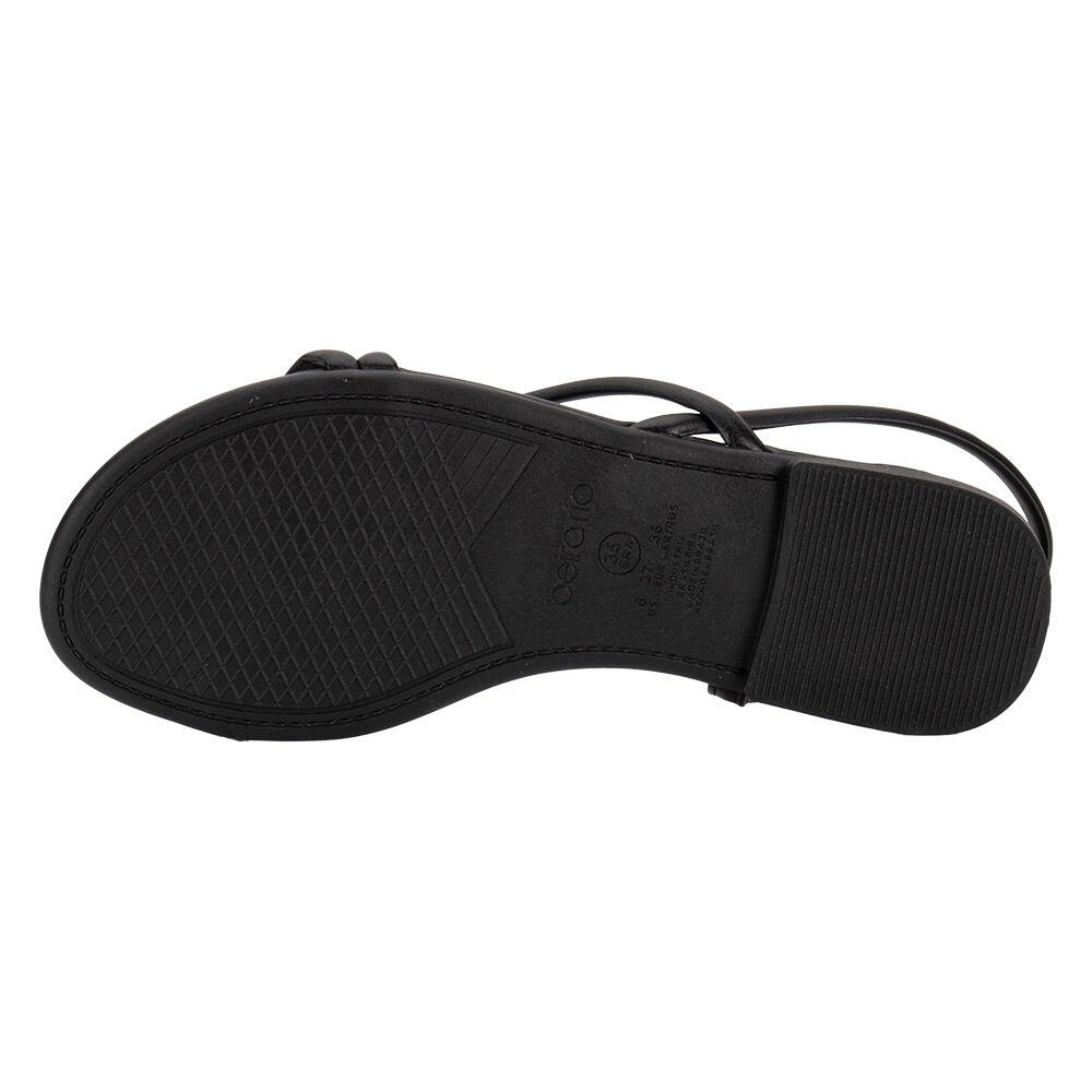 SANDÁLIA FEMININA FLAT BEIRA RIO 8552103 Preto 4
