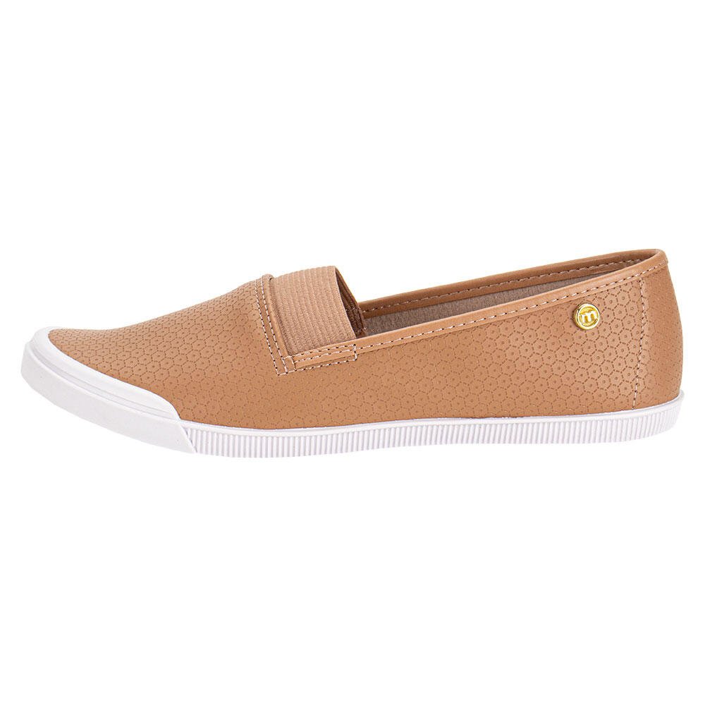 TÊNIS FEMININO SLIP ON MOLECA 5109791 Bege 2