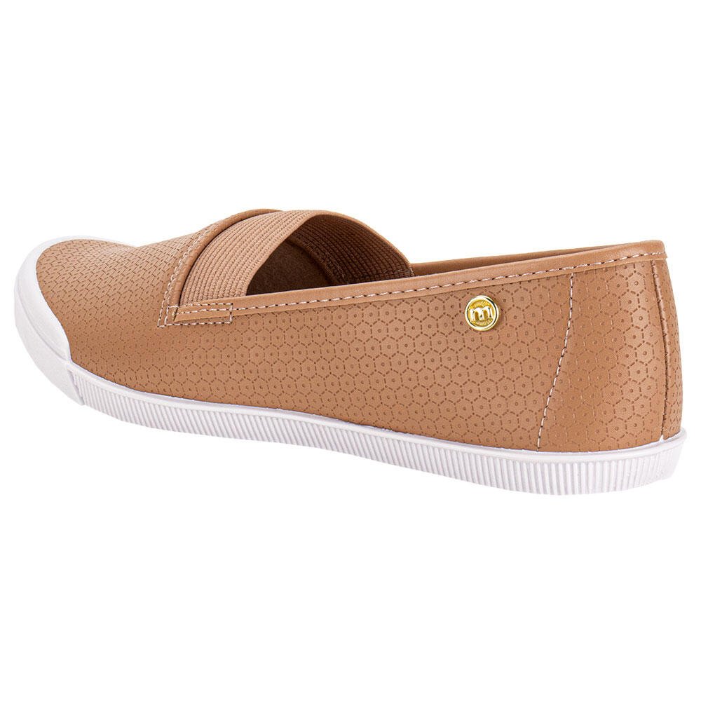 TÊNIS FEMININO SLIP ON MOLECA 5109791 Bege 3