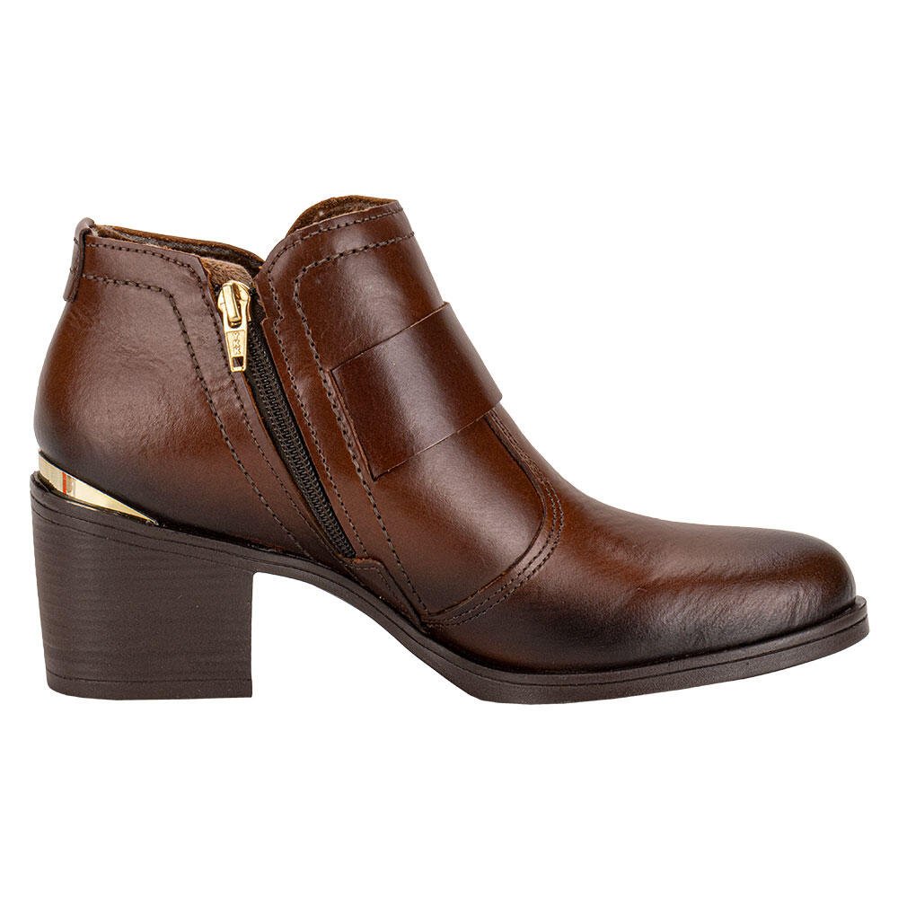 BOTA FEMININA CANO BAIXO PEGADA 280307 Marrom 5
