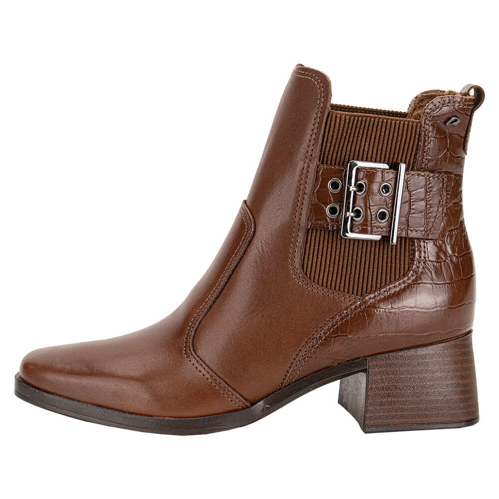 BOTA FEMININA CANO BAIXO PEGADA 282351 Chocolate 3