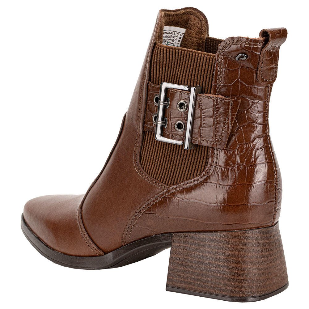 BOTA FEMININA CANO BAIXO PEGADA 282351 Chocolate 4