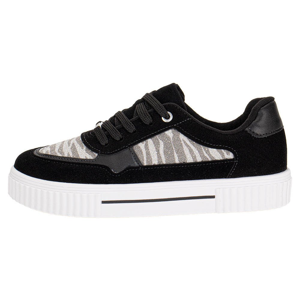 TÊNIS FEMININO CASUAL VIZZANO 1307216 Preto/Camurça 5