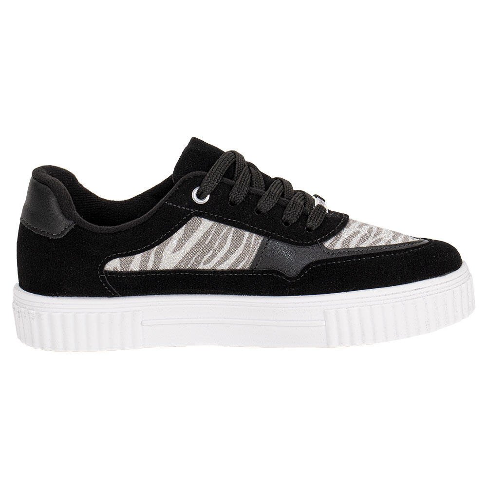 TÊNIS FEMININO CASUAL VIZZANO 1307216 Preto/Camurça 3