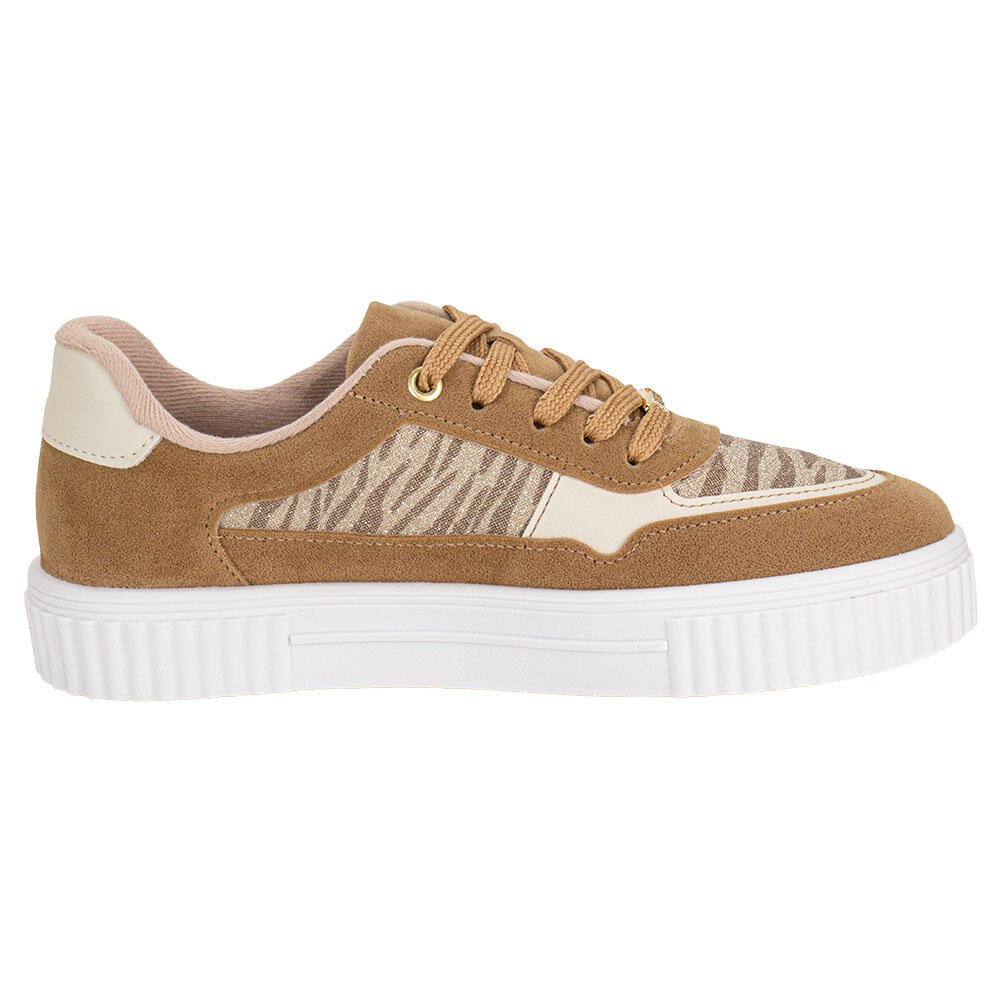 TÊNIS FEMININO CASUAL VIZZANO 1307216 Bege/Branco 5