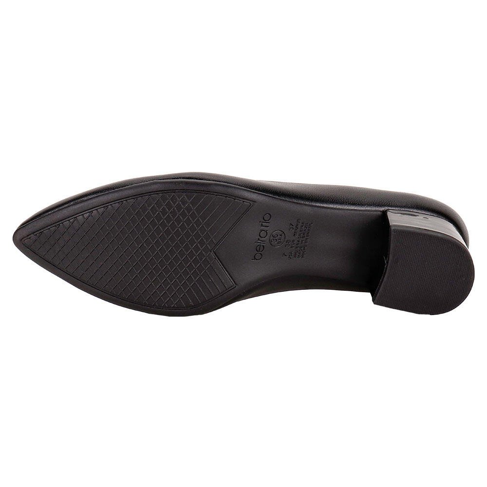 SAPATO FEMININO SALTO GROSSO BEIRA RIO 4182200 Preto 4
