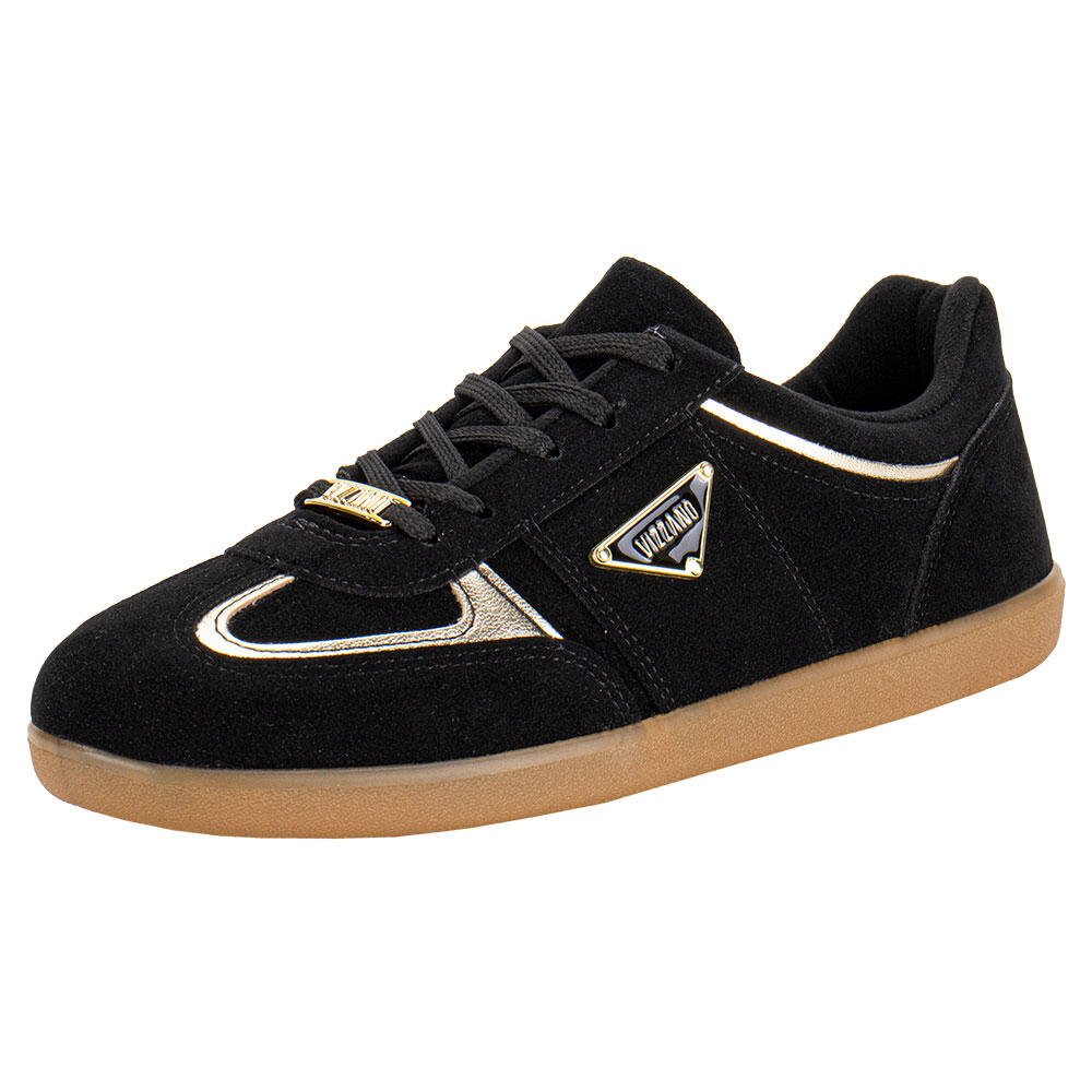 TÊNIS FEMININO CASUAL VIZZANO 1430113 Preto/Camurça 1