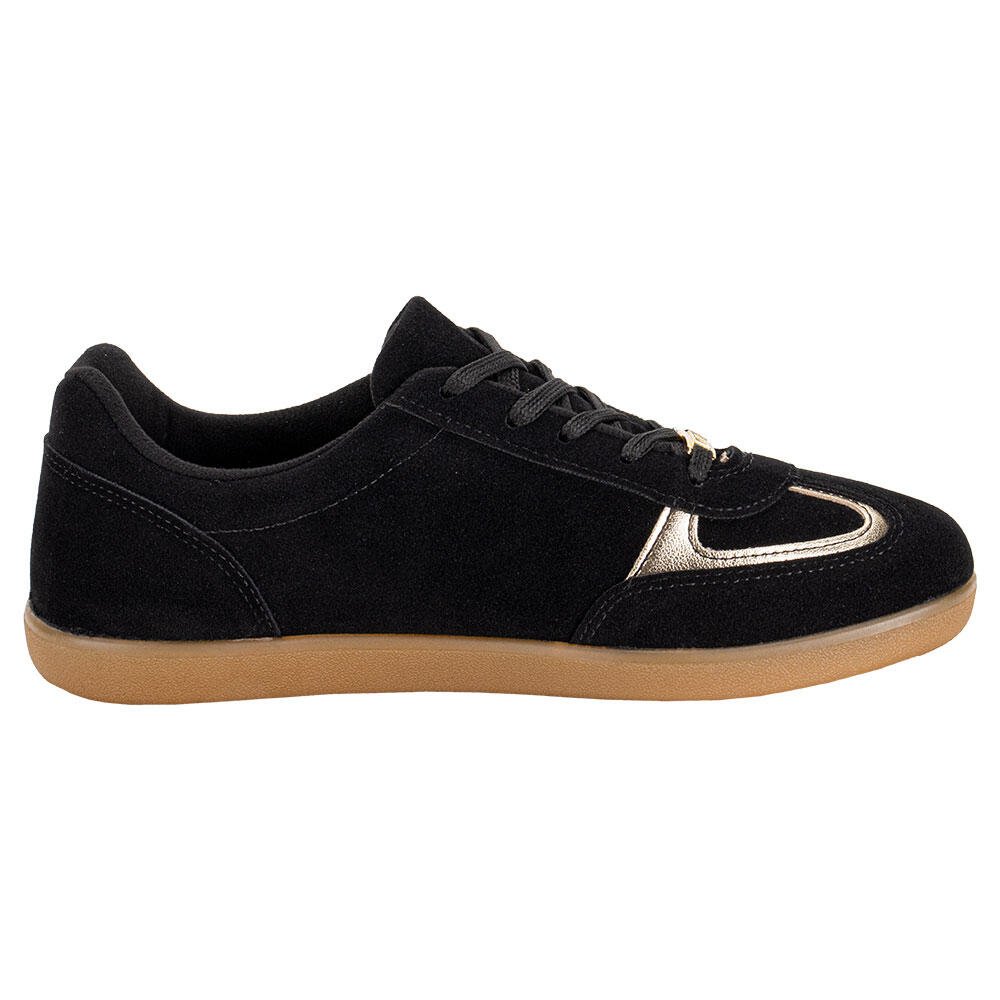TÊNIS FEMININO CASUAL VIZZANO 1430113 Preto/Camurça 5