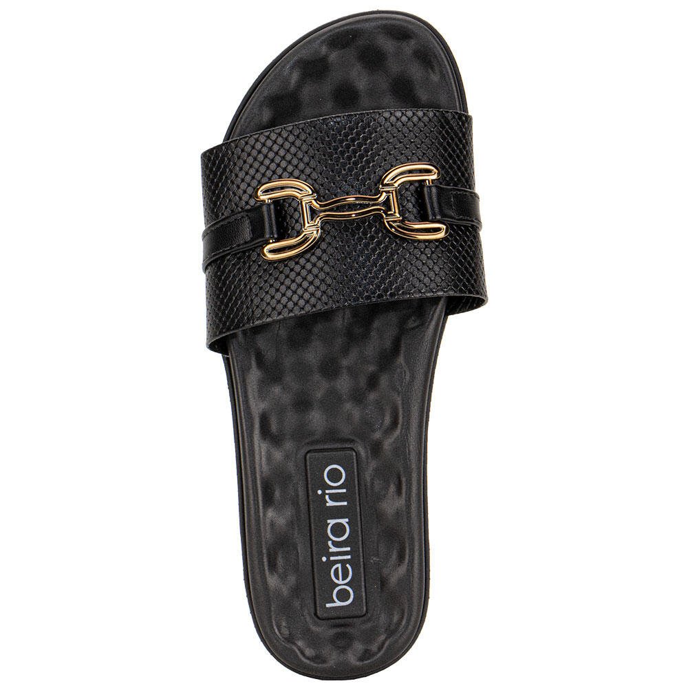 TAMANCO FEMININO FLAT BEIRA RIO 8360362 Preto 3
