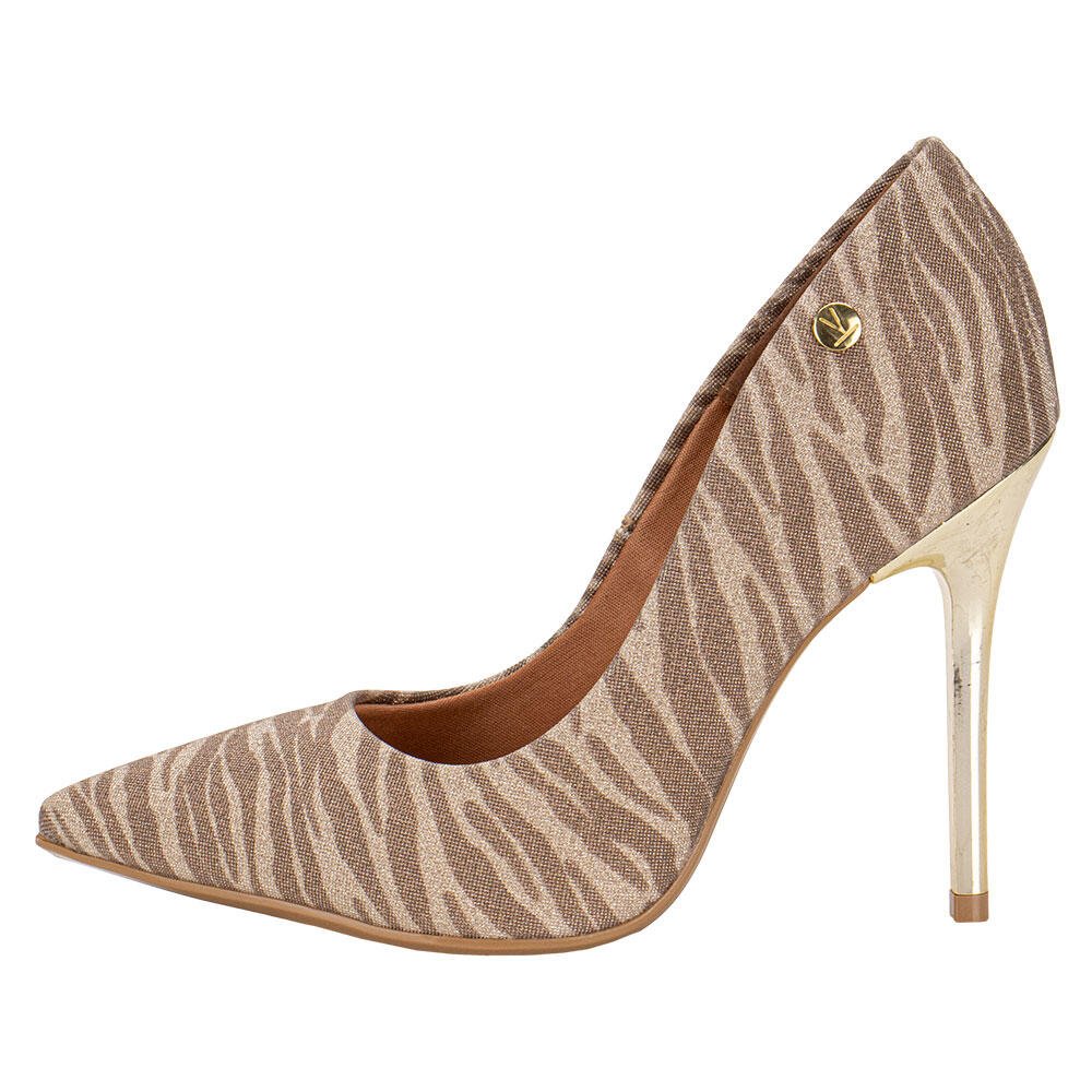 SCARPIN FEMININO SALTO FINO VIZZANO 1421200 Ouro 2
