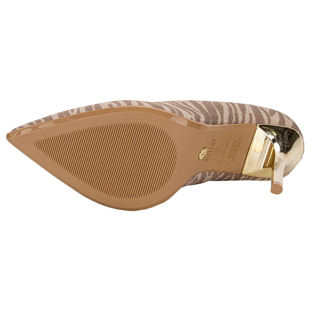 SCARPIN FEMININO SALTO FINO VIZZANO 1421200 Ouro 4