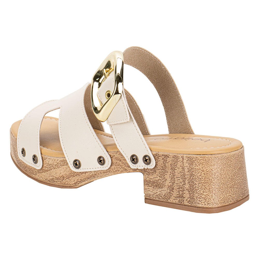 TAMANCO FEMININO SALTO GROSSO BEIRA RIO 8559101 Marfim 3