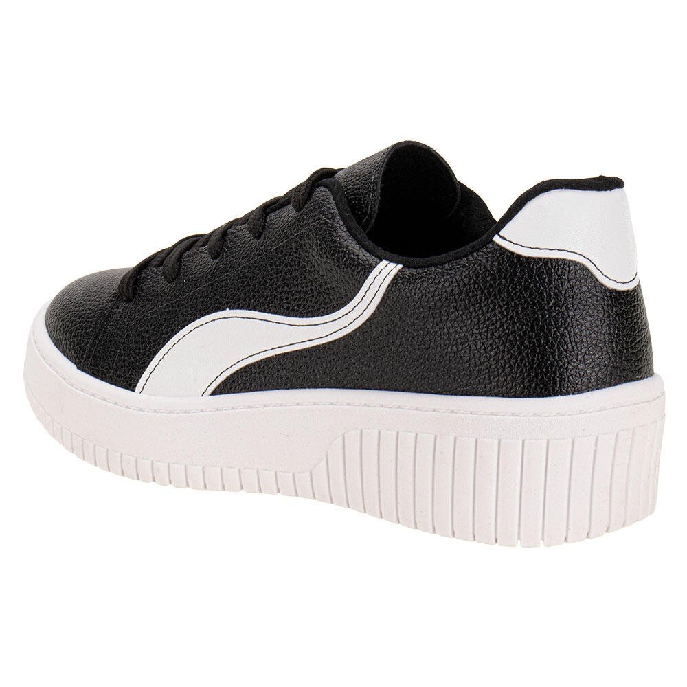 TÊNIS FEMININO CASUAL BEIRA RIO 4316110 Preto/Branco 3