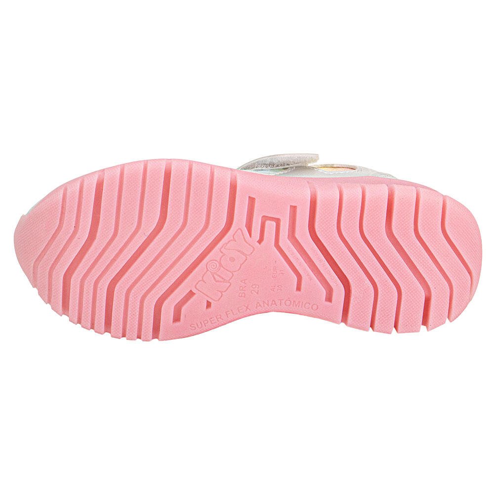 TÊNIS INFANTIL ULTRA FLEX KIDY 4451007 Prata 4