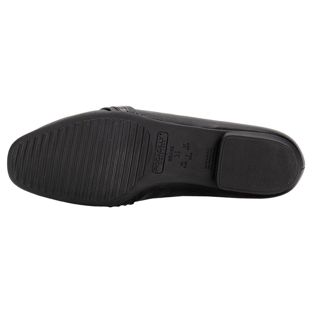 SAPATO FEMININO FLAT PICCADILLY 250258 Preto 4