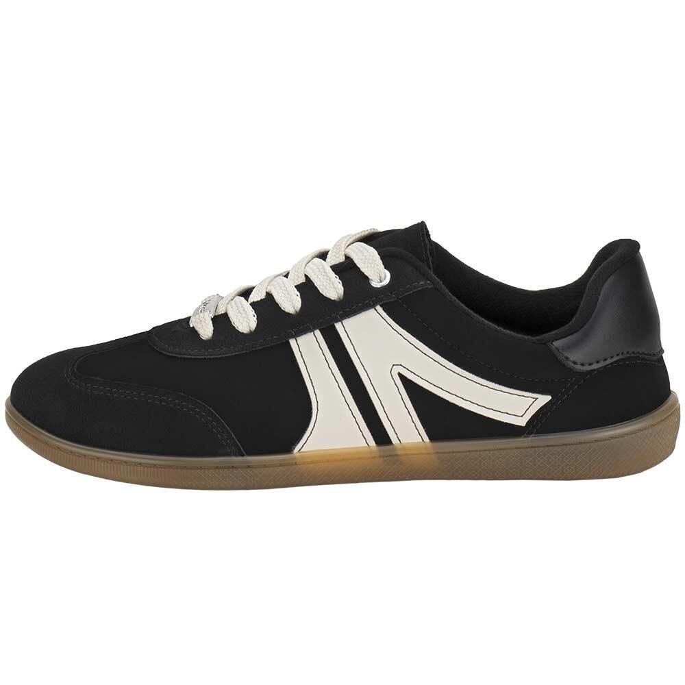 TÊNIS FEMININO CASUAL MOLECA 5605472 Preto/Bege 4