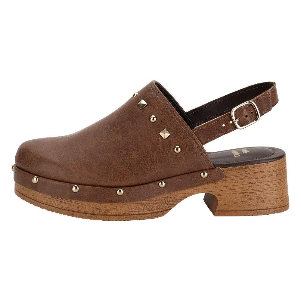 SAPATO FEMININO SALTO GROSSO DAKOTA D0102 Café 2