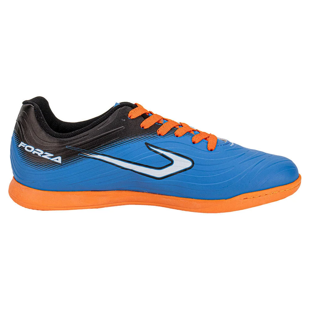 CHUTEIRA MASCULINA FUTSAL FORZA III TOPPER TP0467 Azul/Laranja 5