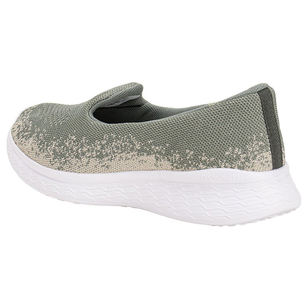 TÊNIS FEMININO SLIP ON SEAS RAINHA RA0114 Verde 3