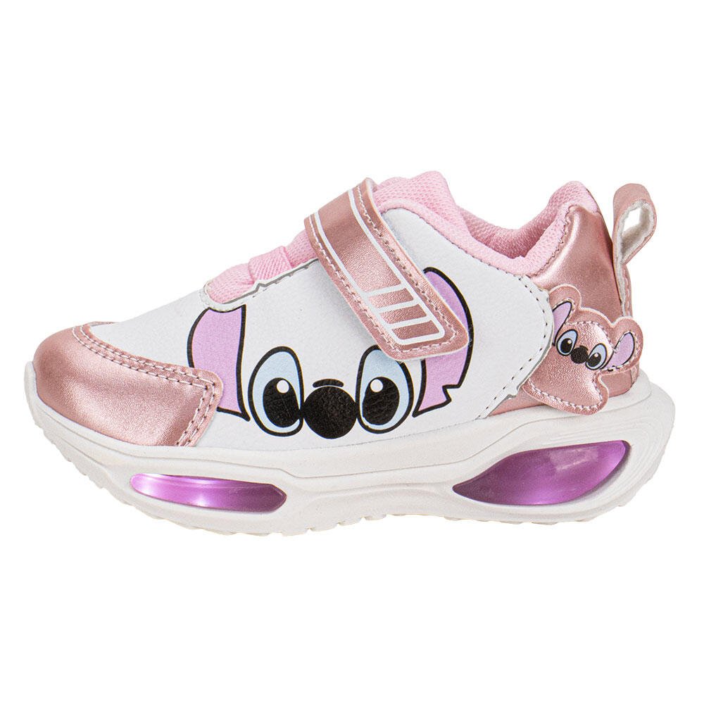 TÊNIS INFANTIL LED MINIPÉ MP2516 Branco/Rosa 2