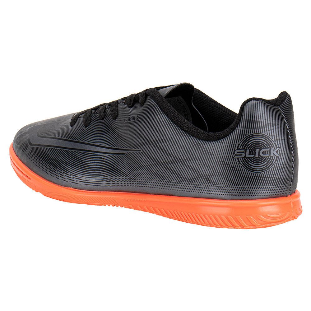 CHUTEIRA MASCULINA FUTSAL SLICK IV TOPPER TP04140006 Cinza/Preto 3
