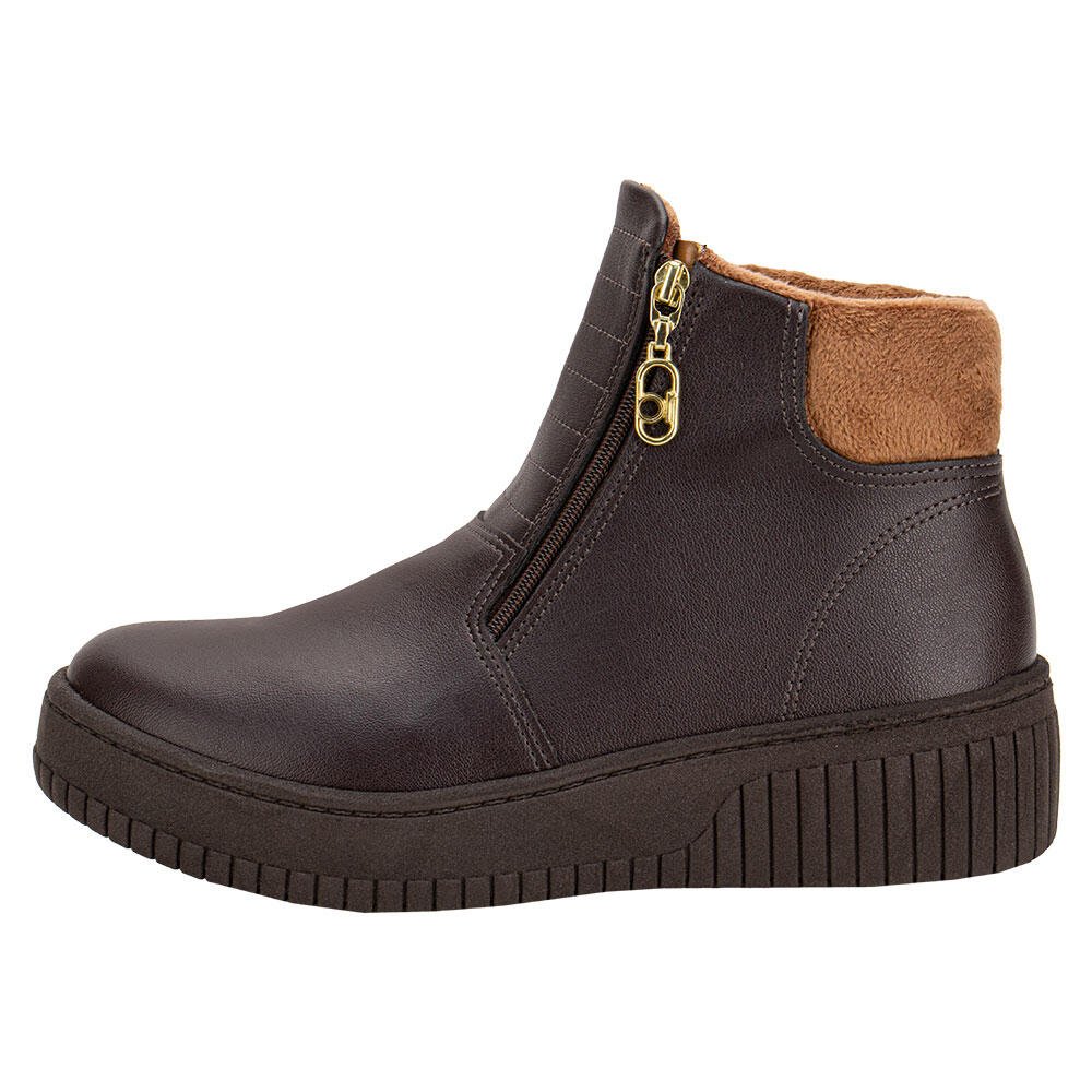 TÊNIS FEMININO ABOTINADO BEIRA RIO 4316112 Marrom 2