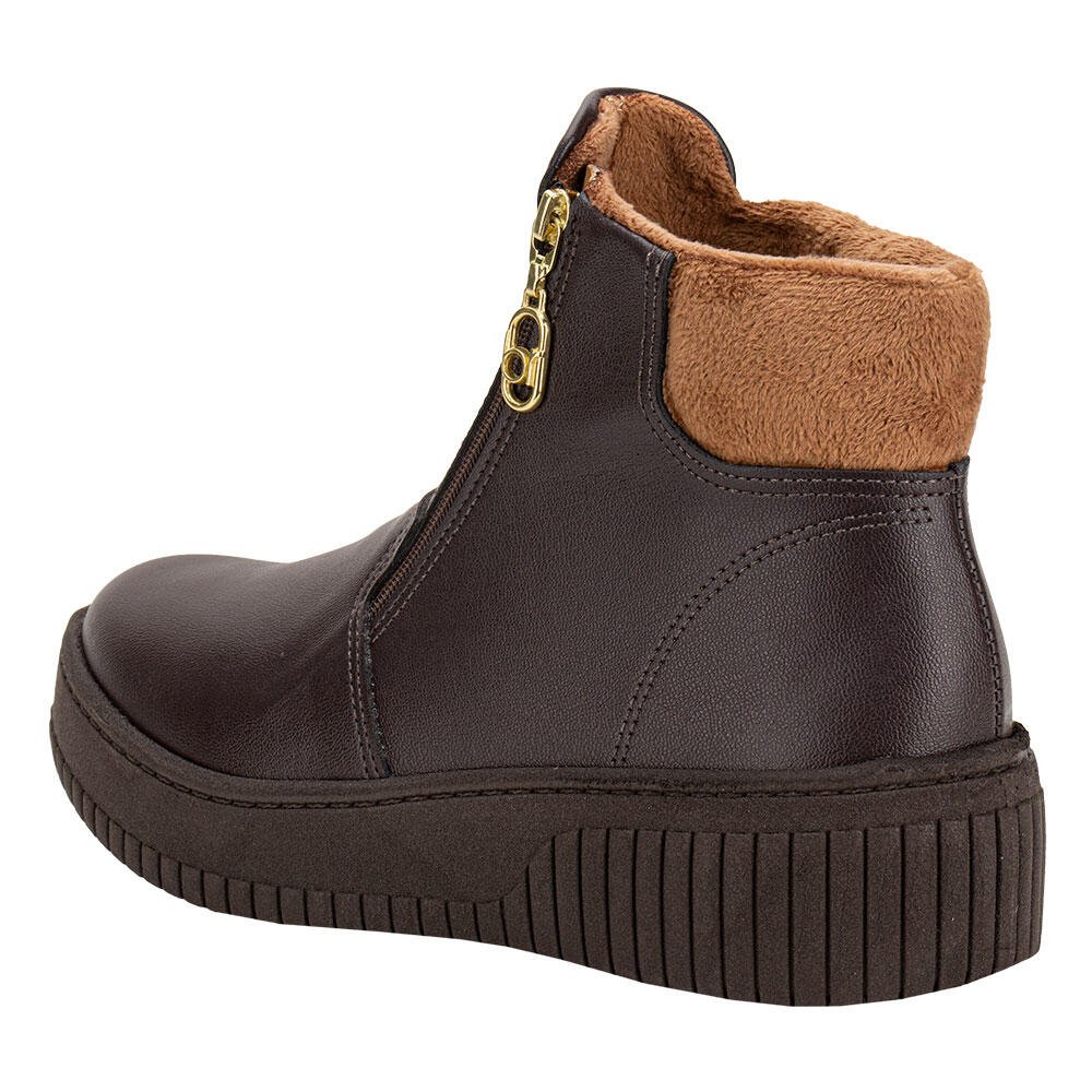 TÊNIS FEMININO ABOTINADO BEIRA RIO 4316112 Marrom 3