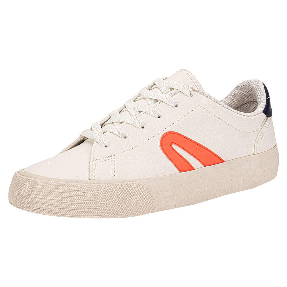 TÊNIS CASUAL YORK RAINHA RA0243 Branco/Laranja 3