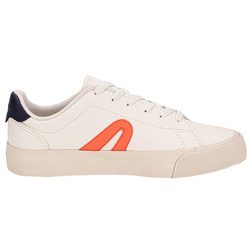 TÊNIS CASUAL YORK RAINHA RA0243 Branco/Laranja 2