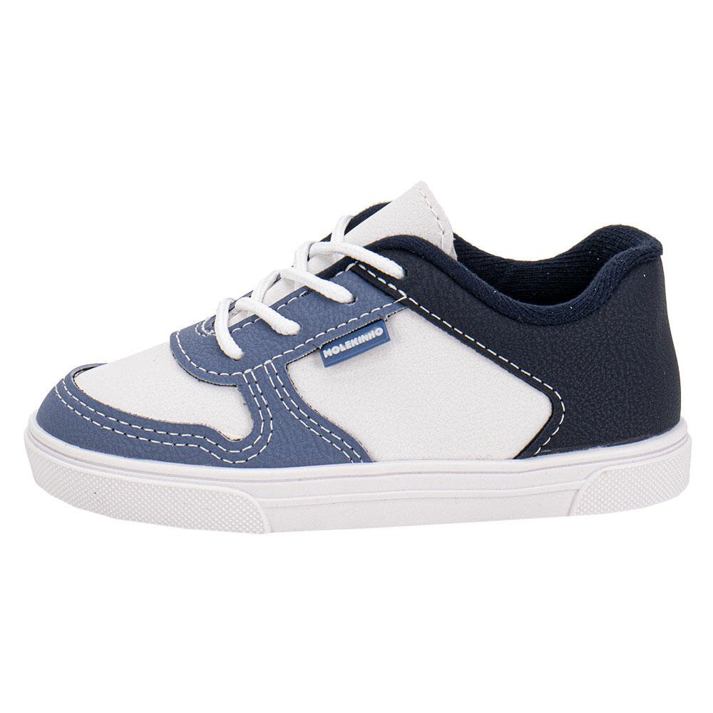 TÊNIS INFANTIL BABY MOLEKINHO 2133176 Branco/Azul 2