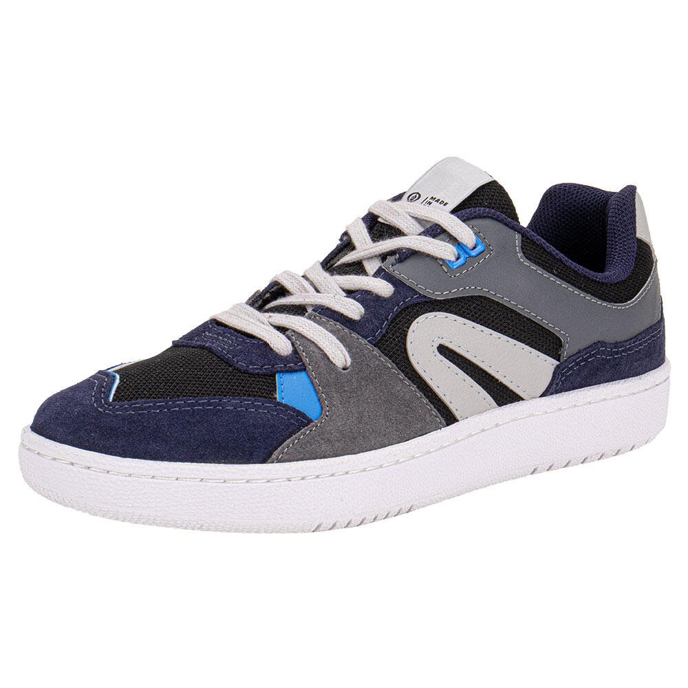 TÊNIS MASCULINO CASUAL TOWER RAINHA RA0258 Cinza/Azul