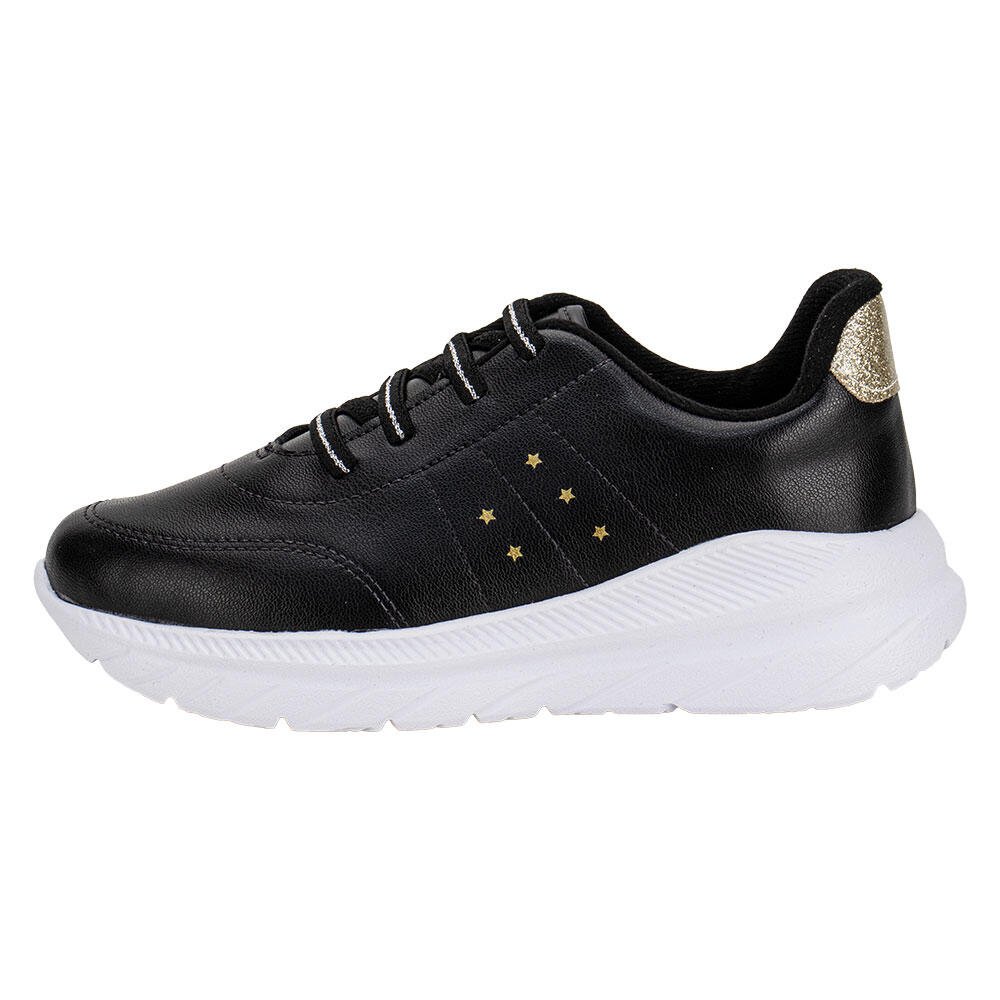 TÊNIS INFANTIL MOLEKINHA 2584101 Preto/Dourado 2
