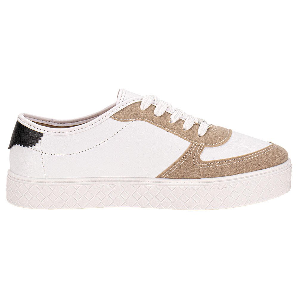 TÊNIS FEMININO CASUAL MOLECA 5712330 Branco/Preto 5