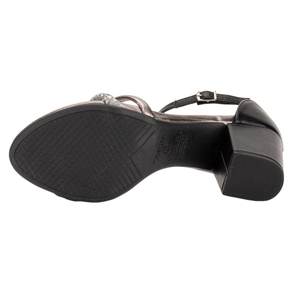 SANDÁLIA FEMININA SALTO GROSSO BEIRA RIO 8280788 Preto/Grafite 4