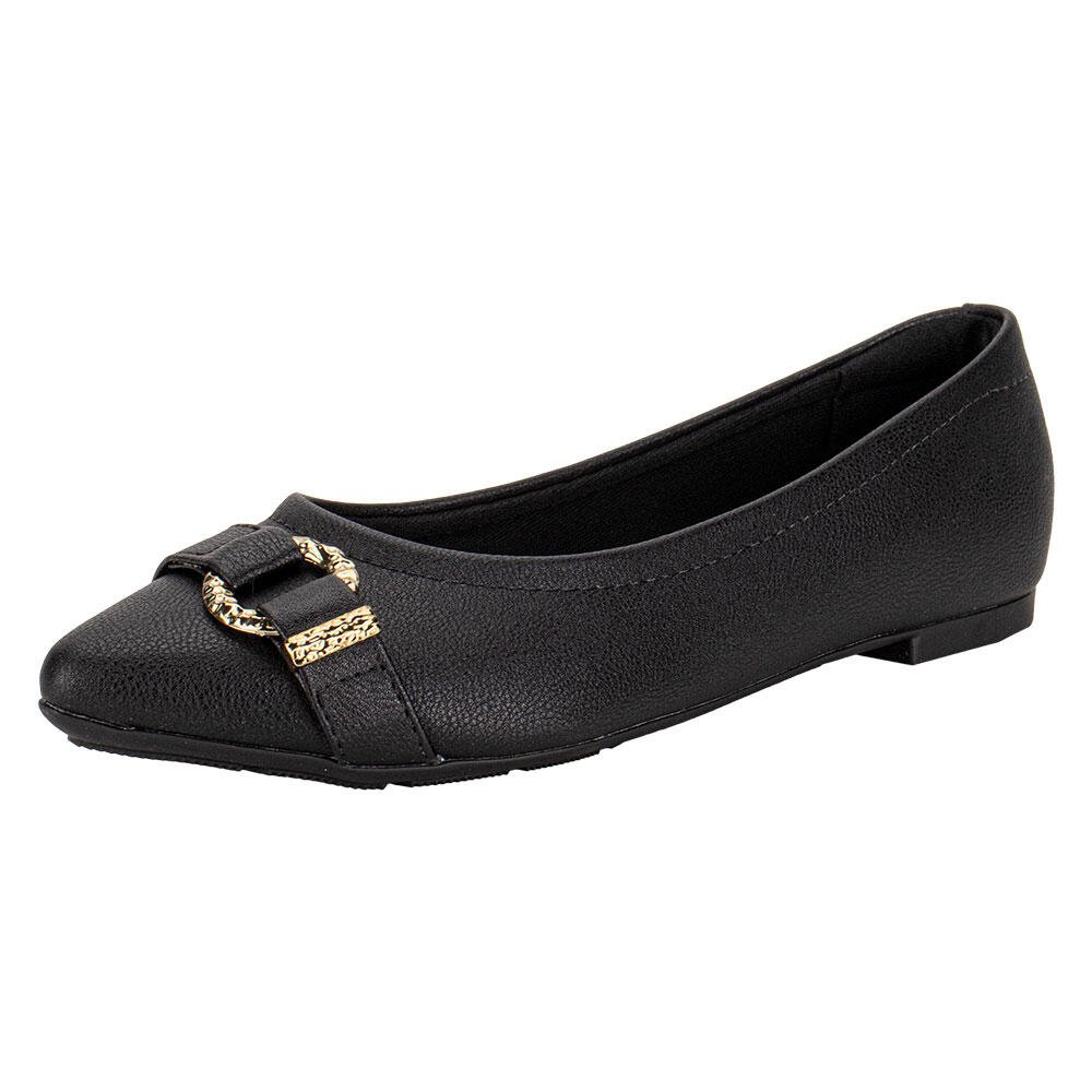 SAPATILHA FEMININA FLAT MODARE 7334251 Preto 1